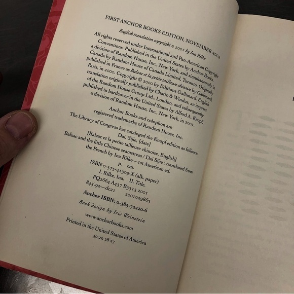 Balzac and the Little Chinese Seamstress by: Dai Sijie, paperback book - Picture 2 of 6